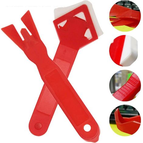 grattoir d'angle, grattoir à mastic silicone, grattoir à mastic (1/5)
