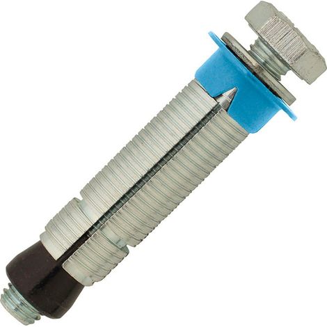 Confezione da 25 tasselli con vite multi-materiale carichi pesanti acciaio zincato XMAXBOLT M8x60mm