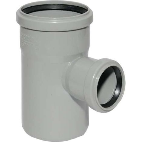 HT Abzweig mit Muffe und Gummidichtungen HT-Rohr DN 90/50 87° HTEA