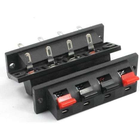 Single Row 4 Pin 4 Position Enceinte Terminal Carte Connecteur 5 Pcs (1/2)