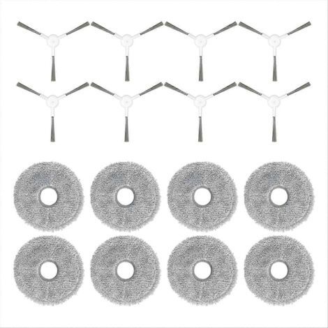 Accessoires pour aspirateur robot Xiaomi S10+ Plus B105 / S20+ Plus : brosse latérale et chiffon de nettoyage (1/5)
