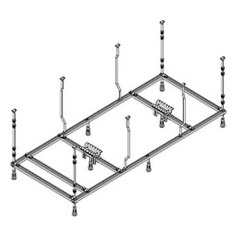 Hoesch 121911 Accessoire châssis inférieur pour bain rectangulaire (droite)