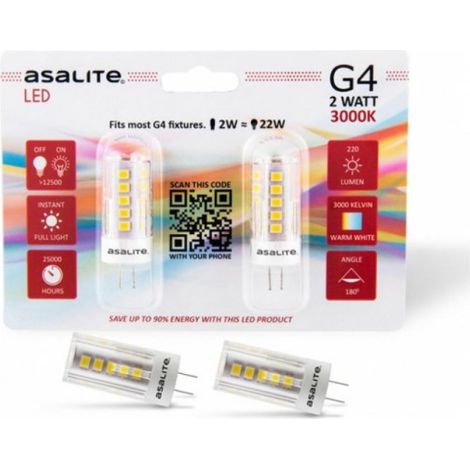 Asalite G4 LED-Lampe 2W 220Lm 4000K IP20 [ASAL-0098]