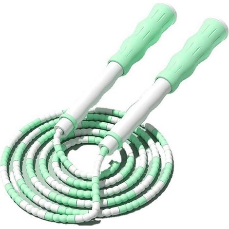 Corde à Sauter, Corde à Sauter Segmentée Réglable, Corde à Sauter de Fitness en Plastique PP Flexible et Perlée Démêlée pour L'entraînement (1/5)
