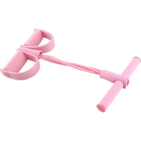 Corde de Traction élastique à 4 Tubes, Bandes de Résistance pour Pédale d'entraînement Assis, équipement de Fitness pour étirements (1/5)