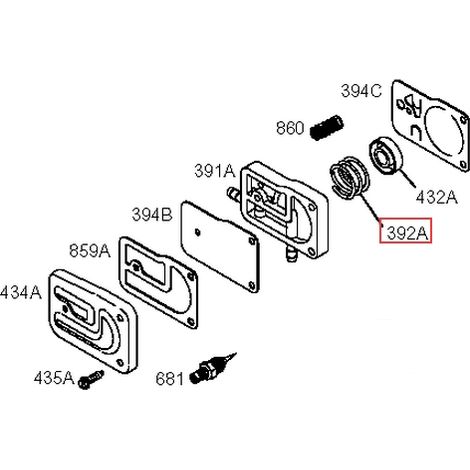 Ressort de diaphragme pour moteur de tondeuse à gazon BRIGGS & STRATTON d'origine 691801