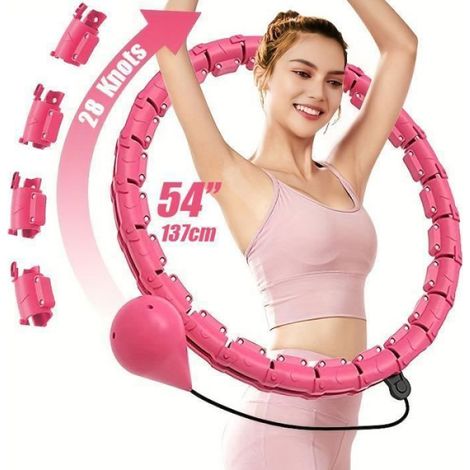 Smart Fitness Cerceau Hula Hoop pour Perte de Poids avec Picots de Massage et 28 pneus rglables pour couleurs multiples CERCLE