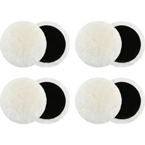 Lot de 8 disques de polissage pour meuleuse d'angle en laine- Feutre - Disque de polissage brillant - Meuleuse d'angle ronde - Disques de polissage pour meuleuse d'angle (180 mm) (1/5)