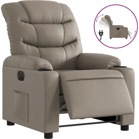 Maison Exclusive - Sillón reclinable eléctrico de cuero sintético