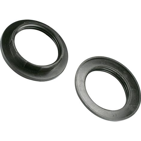 Set mit 6 schwarzen Ringen für Porzellanfassungen, 39 mm Gewindedurchmesser, Beleuchtungszubehör