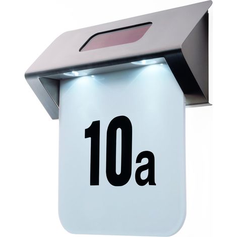 Numero de maison lampe à énergie solaire 2 led (1/4)