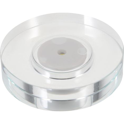 Socle D’Affichage Led Rechargeable Usb Base Lumineuse Ronde Pour Cristaux Sphère De Cristal Bijoux Et Figurines Présentoir Tournant Pour Vitrine Photo Et Décoration (1/5)