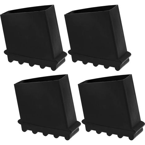 BEBUSINGOTO Paquete de 4 pies de escalera antideslizantes, pies de escalera de goma de repuesto, cubiertas para pies de escalera, cubiertas para patas de escalera, piezas de repuesto (1/5)