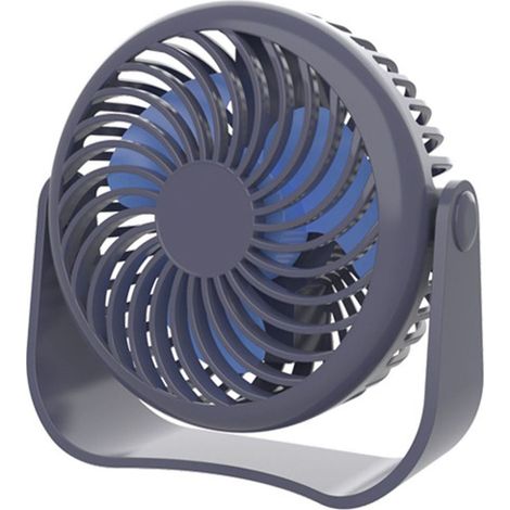 Mini Ventilateur - Batterie Intégrée 2000 mAh - 3 Vitesses Réglables - Rotation Verticale 360° - Pour Bureau Maison Voyage - 1 Pièce (1/2)