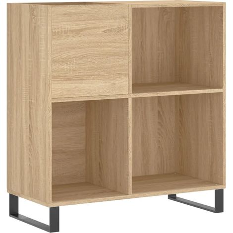Archivador rectangular práctico de estilo industrial 84,5 x 38 x 89 cm fabricado en madera de roble Sonoma 020049177 (1/5)