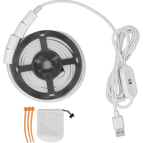 Guirlandes lumineuses à LED blanches 5V alimentées par USB KLB (1/5)