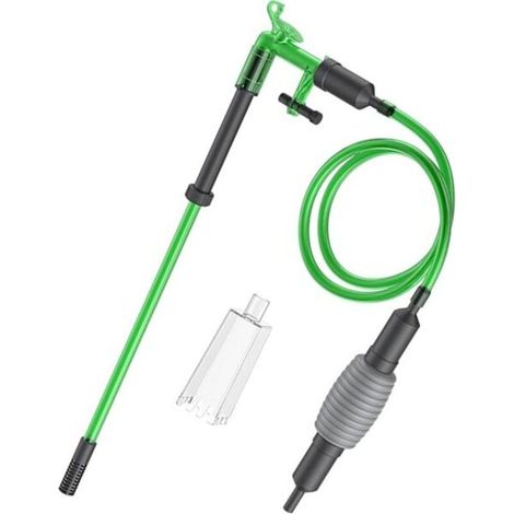 Changeur d'eau 2 en 1 pour aquarium avec siphon et nettoyeur de substrat pour éliminer les boues utilisé pour les changements d'eau et le nettoyage accessoires pour aquarium. (1/5)