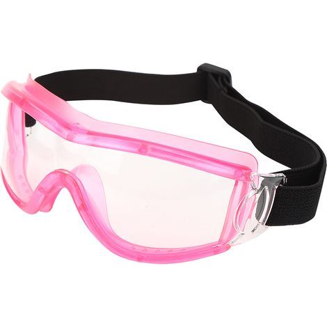 Lunettes de sécurité pour enfants, anti-postillons, anti-buée, transparentes, pour l'extérieur (rose) (1/5)
