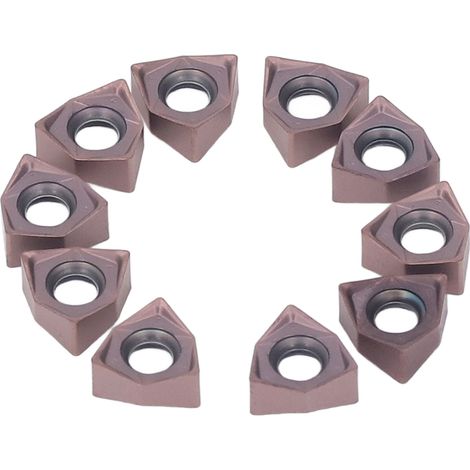 10 pièces plaquettes de tournage carbure réversibles pour fraisage bois porte-outil tour CNC (1/5)