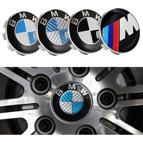 BMW Radnabenkappen / Radnabenembleme - Satz mit 4 Stück, 68 mm - Carbon [NX] (1/5)