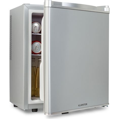 Klarstein Mini Kühlschrank für Zimmer, Mini-Kühlschrank für Getränke, Snacks & Kosmetik, Kleine Minibar, Kühlschrank Klein & Leise, Verstellbare Ablagen, Kleiner Skincar Kühlschrank 6-18°C, 38L