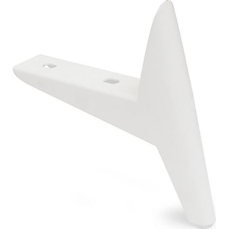 Q&Q pata metálica shot h140-h240 acabado blanco , La pata metálica Shot es ideal para sofás y muebles, fabricada en metal duradero con una altura ajustable e
