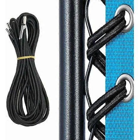 Elastische Kordel, Zubehör für Klappstühle (schwarz (ein Set aus 2 langen und 2 kurzen)) (1/5)
