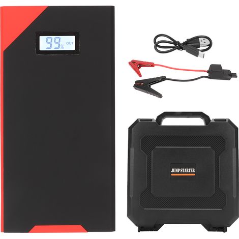 Batterie de démarrage portable 800A 12000mAh 12V pour voiture avec lampe LED, port Type C, booster automobile (1/5)