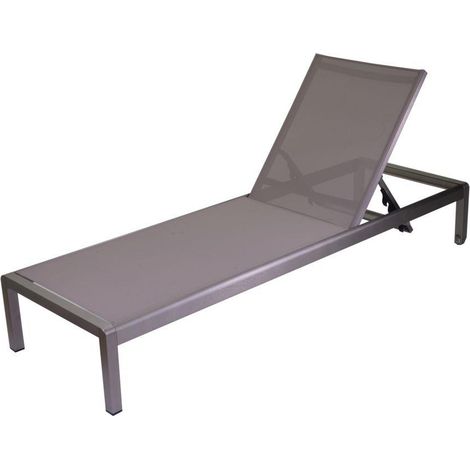 Lettino alluminio anodizzato buffalo 197x64x30h cm (1/2)