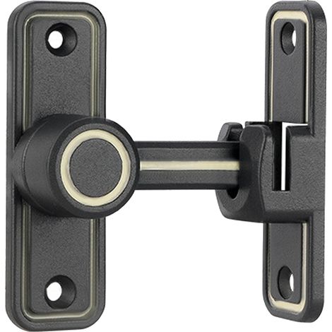 Verrou coulissant lumineux de porte, acier inoxydable, sécurité antivol, angle 90°-180°, pour portail grange salle de bain, gris (1/5)