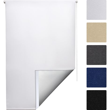 Sol Royal SolReflect T42 Tenda a Rullo termoisolante Oscurante + Ganci per Il Telaio	Bianco, 160x60x3.1 cm