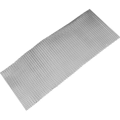 Frontgrill mit Mittelgitter, rautenförmiges Gitter, stabile Aluminiumstruktur, universell passend für Autos, schwarz (1/5)