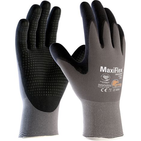Handschuhe MaxiFlex Endurance 34-844 Gr.10 grau/schwarz Nyl.m.Nitril EN388