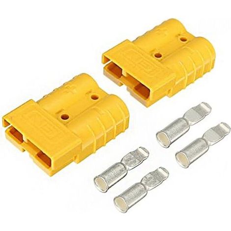 2 pièces 50A / 24V connecteurs de Type Anderson Prise d'alimentation Anderson 4X bornes Jaune