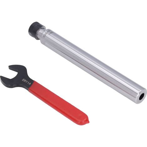 Lot de 2 tiges rallonge pour défonceuse C20, porte-pince ER11A, queue droite 150mm, kit outillage avec clé (1/5)