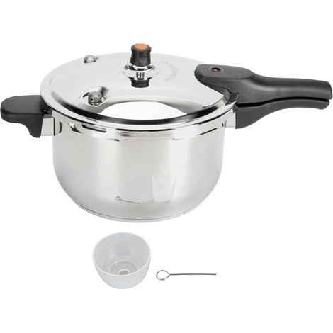 Autocuiseur électrique en acier inoxydable 304, 80 KPA, antidéflagrant, avec soupape de limitation de pression, pour cuisson rapide sur la cuisinière, 4 L, 20 cm (1/5)