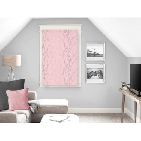 Brise bise 60x90 cm LIANE Rose, par Soleil d'ocre
