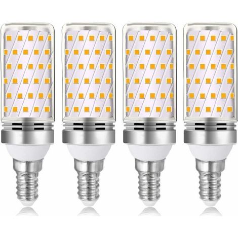 Ampoule E14 16W LED Blanc Chaud 3000K 1600lm, Équivalent Lampe Halogène E14 100W 120W, AC 230V, non-dimmable, 4pcs (1/5)