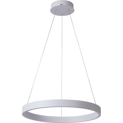 Sospensione Italux Brasco bianca anello LED 60W Up&Down (1/2)