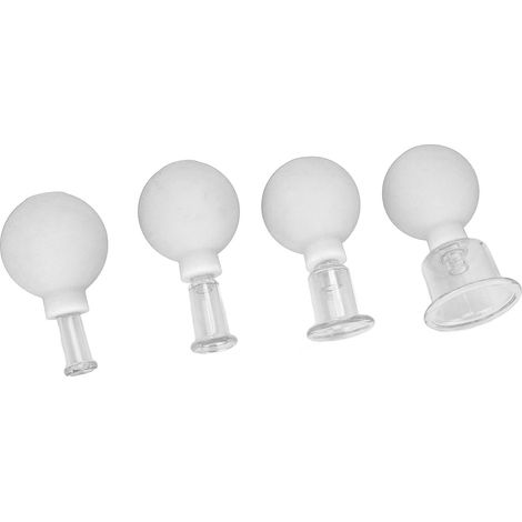 Kit de Ventouses de Massage en Silicone pour Détente et Bien-être - Blanc (1/5)