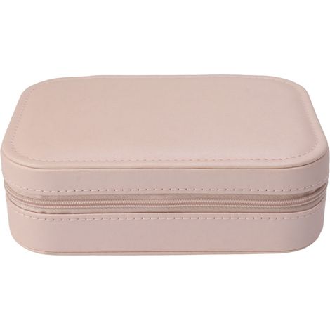 Étui de voyage pour bijoux, petite boîte en cuir pour boucles d'oreilles, bagues, accessoires pour cheveux (1/2)