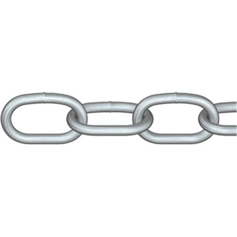 dörner + helmer 171800G Catena in acciaio tondo Grigio Acciaio galvanizzato zinco 30 m (1/2)