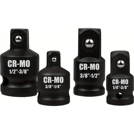 Adaptateur pour impact Réducteur, 1/2 à 3/8 3/8 à1/2 1/4 à 3/8 3/8 à 1/4, Douille pour clé Dynamométrique, Cliquet, Perceuse