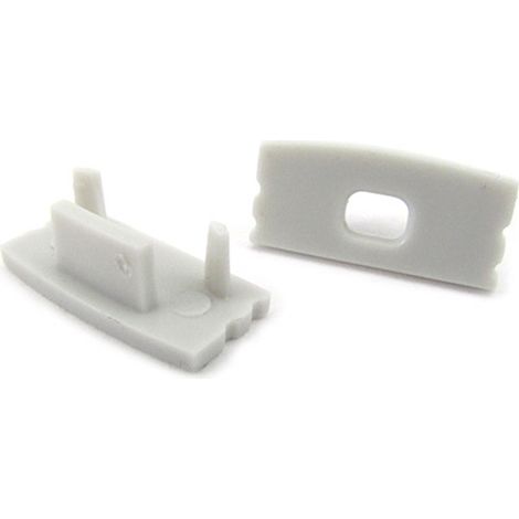 Coppia Tappi Tappini Termine Per Chiusure Profilo Barra Alluminio Quadrato Super Slim BA1707 BA5209 (1/3)
