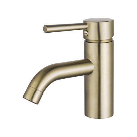 Fortifura Calvi Robinet lavabo 14.6cm monotrou Laiton brossé (1/5)