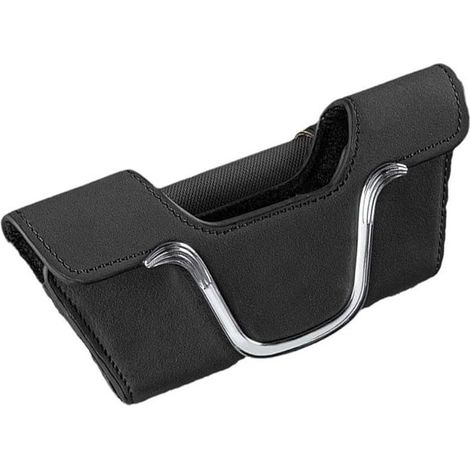 Support de rangement pour lunettes de soleil de voiture, porte-cartes, tickets, accessoires intérieurs, supports de rangement de voiture, clips de visière avec organisateur en cuir (1/5)