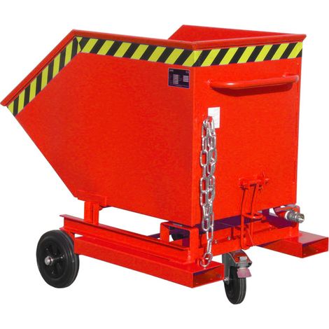 Bauer Südlohn Caisse à copeaux SKW-ET 400, laquée, rouge feu