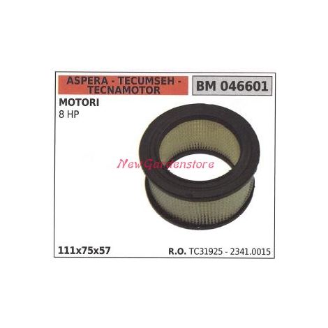 Filtro aria ASPERA motore rasaerba tosaerba tagliaerba 8 HP 046601