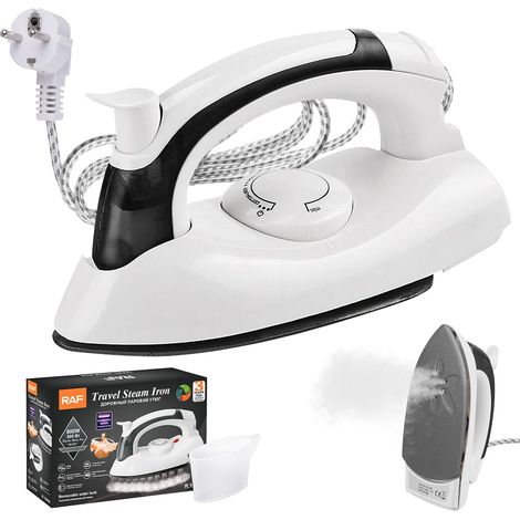 Mini ferro da stiro a vapore pieghevole da 700 W 220 V, riscaldamento rapido in 20 secondi, 3 livelli di vapore, funzione di stiratura a secco/vapore, serbatoio dell'acqua da 120 ml, manico pieghevole