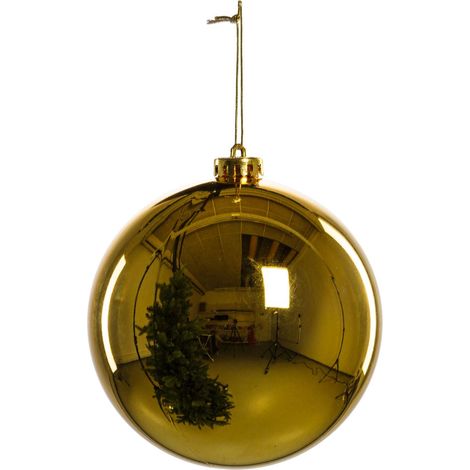 TrendLine Dekokugel Ø 14 cm Gold Weihnachtskugel Christbaumkugel